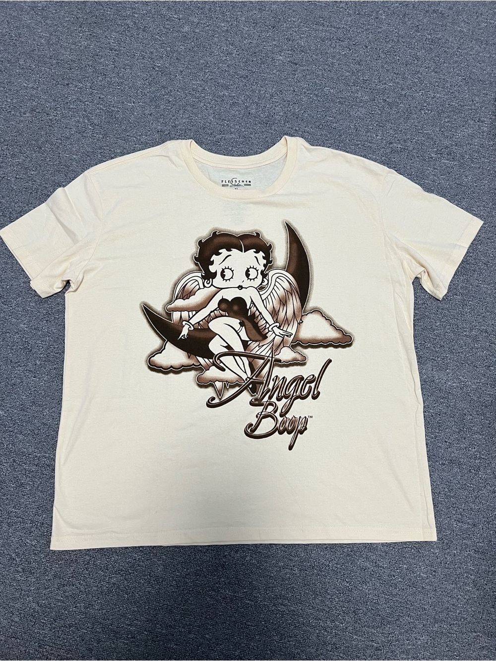 Betty Boop "Angel Boop" Cream Short Sleeve Tee